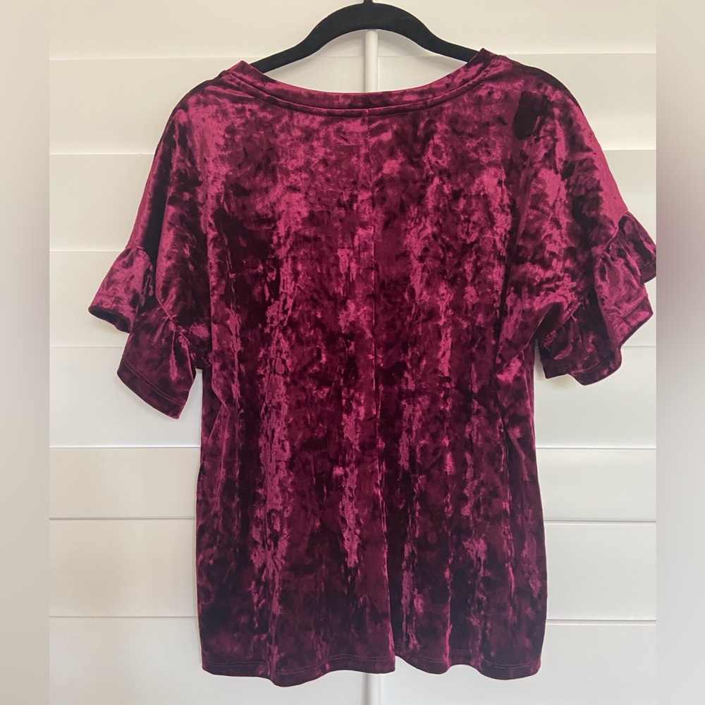 Z SUPPLY Crushed Velvet Blouse - Picture 2 of 4